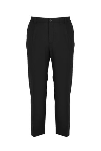 Stretch Trousers With Dg Embroidered - Dolce & Gabbana - Modalova