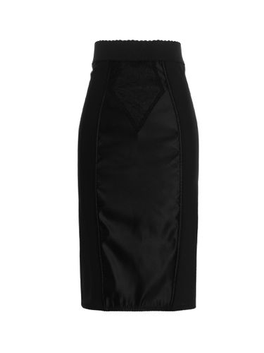 Dolce & Gabbana Satin Midi Skirt - Dolce & Gabbana - Modalova