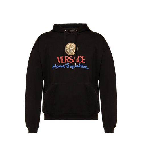 Versace Logo Hooded Sweatshirt - Versace - Modalova