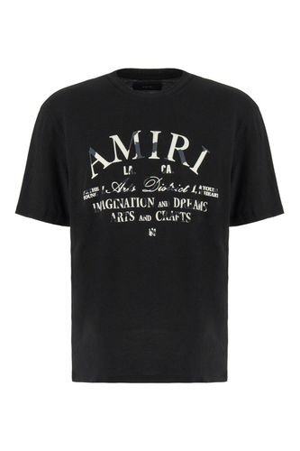 AMIRI Logo Printed Crewneck T-shirt - AMIRI - Modalova