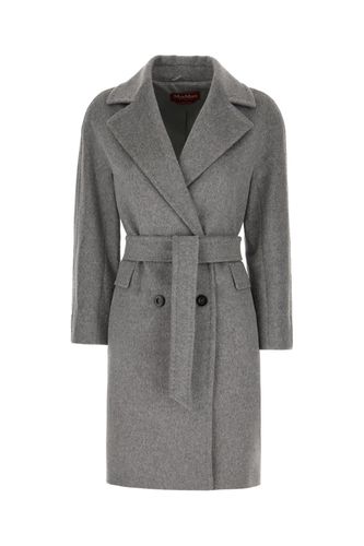 Grey Cashmere Blend Coat - Max Mara Studio - Modalova