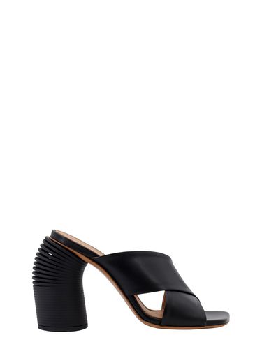 Off-White Leather Sandals - Off-White - Modalova