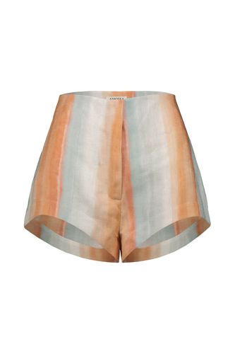 Amotea Donna In Striped Linen - Amotea - Modalova