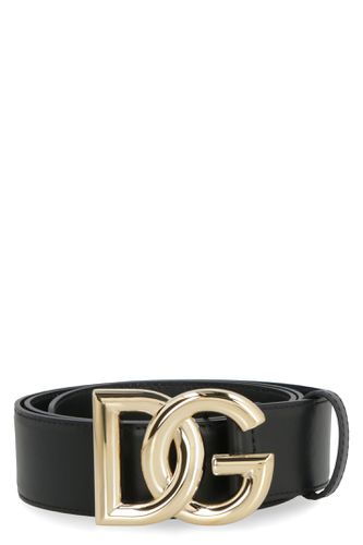 Dg Buckle Leather Belt - Dolce & Gabbana - Modalova