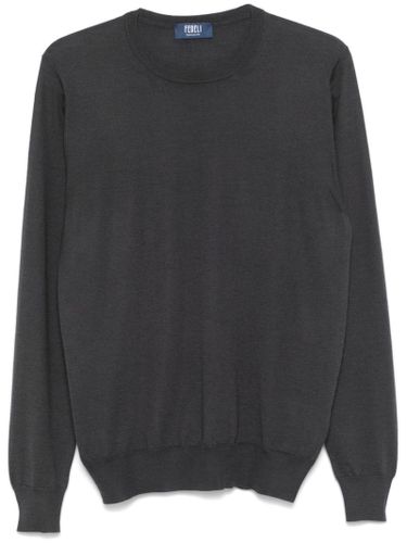 Grey Cashmere-silk Blend Sweater - Fedeli - Modalova