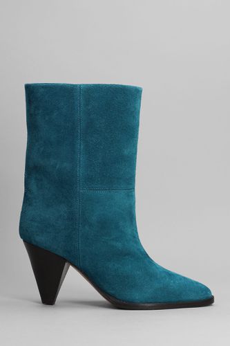 Rouxa Low Heels Ankle Boots In Suede - Isabel Marant - Modalova