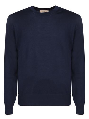 Gucci Embroidery Blue Pullover - Gucci - Modalova