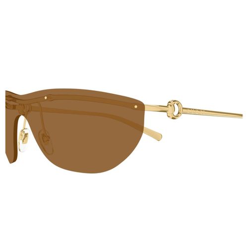 Gg1700s004 Gold Gold Brown - Gucci Eyewear - Modalova