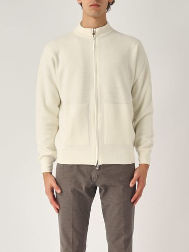 Cardigan Bomber Zip Cardigan - Filippo De Laurentiis - Modalova