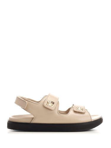 Flat Sandals With Straps And 4g Detail In Padded Leather - Givenchy - Modalova