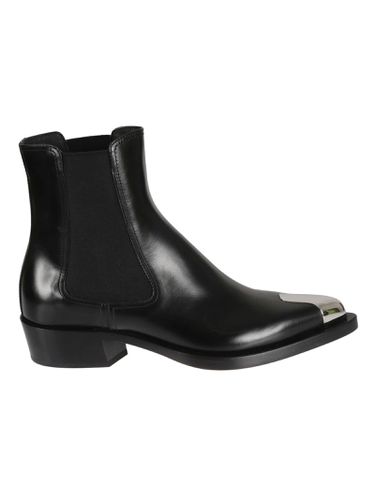 Metallic Toe Boots - Alexander McQueen - Modalova