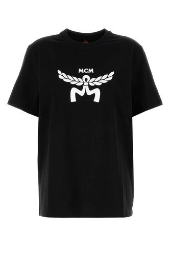 MCM Black Cotton T-shirt - MCM - Modalova