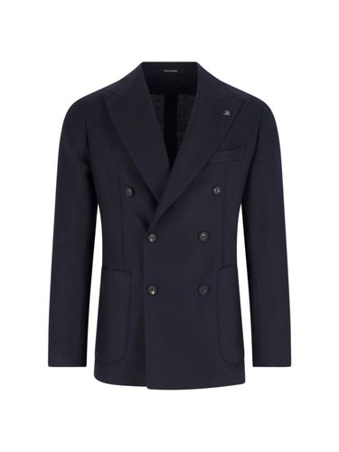 Double-breasted Virgin Wool Blazer - Tagliatore - Modalova