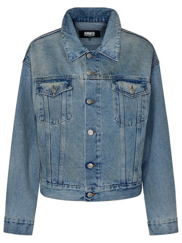 Light Blue Denim Jacket - MM6 Maison Margiela - Modalova