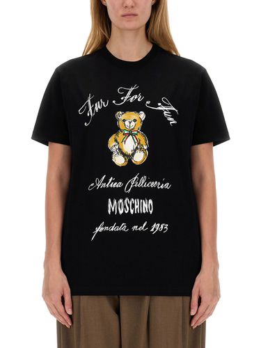 Moschino T-shirt With Logo - Moschino - Modalova