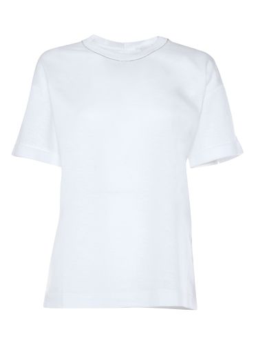 Gray T-shirt With Lurex Detail - Peserico - Modalova