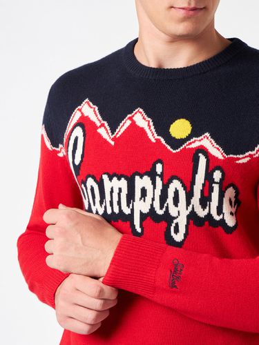 Man Crewneck Sweater With Campiglio Sun Jacquard - MC2 Saint Barth - Modalova