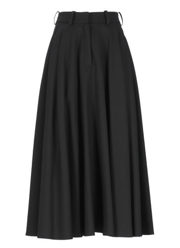 Wool Pleated Skirt - Elisabetta Franchi - Modalova