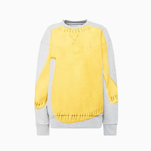 J. W. Anderson Clay Trompe Loeil Sweatshirt Melange - J.W. Anderson - Modalova