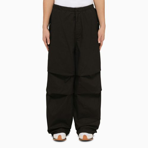 Black Oversize Cotton Trousers - Jil Sander - Modalova