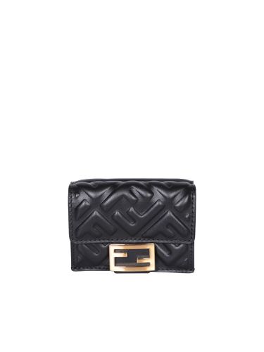 Micro Trifold Baguette Nappa Wallet - Fendi - Modalova