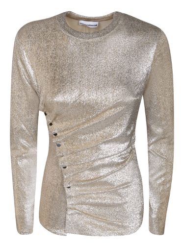 Paco Rabanne Gold Lurex Draped Top - Paco Rabanne - Modalova