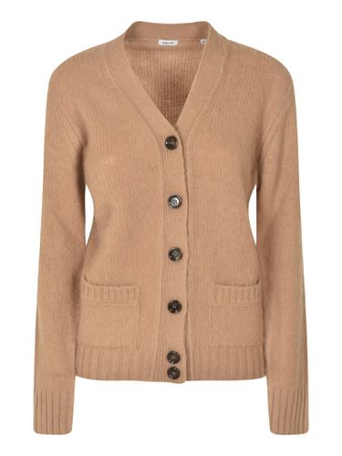 V-neck Rib Trim Knit Cardigan - Aspesi - Modalova