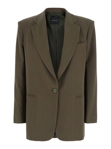 Guia Single-breasted Jacket With Notched Revers And Shoulder Pads In Wool Blend Stretch Woman - The Andamane - Modalova