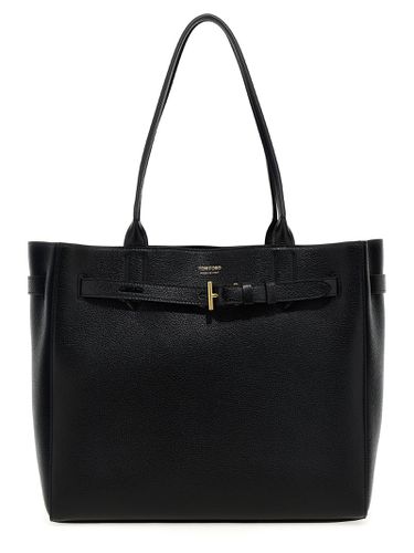 Tom Ford Logo Leather Shopping Bag - Tom Ford - Modalova