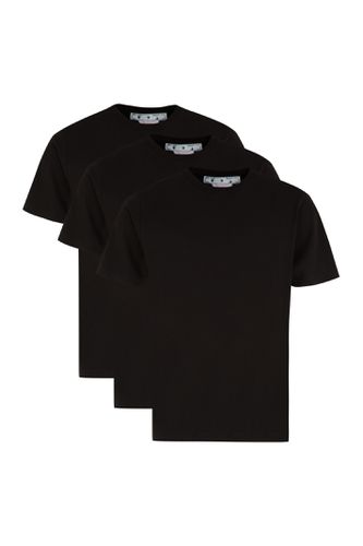 Set Of Three Cotton T-shirts - Off-White - Modalova