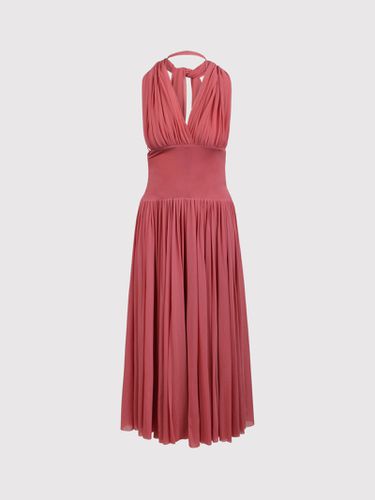 Halterneck Mesh Maxi Dress - Philosophy di Lorenzo Serafini - Modalova