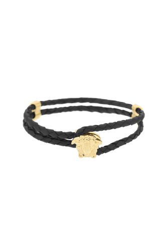 Versace Medusa Leather Bracelet - Versace - Modalova