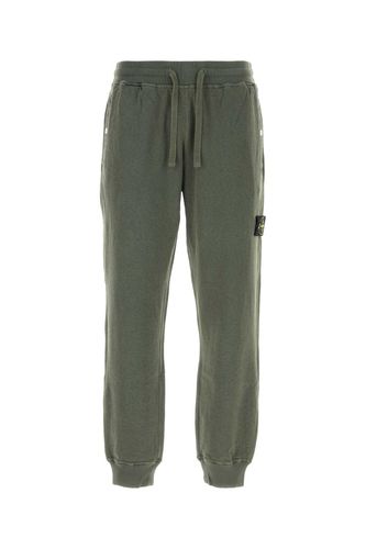 Stone Island Green Cotton Joggers - Stone Island - Modalova