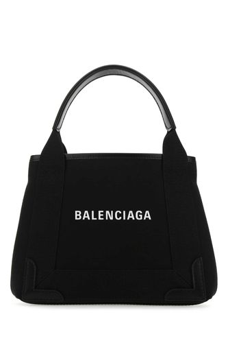 Black Fabric Navy Cabas Xs Handbag - Balenciaga - Modalova