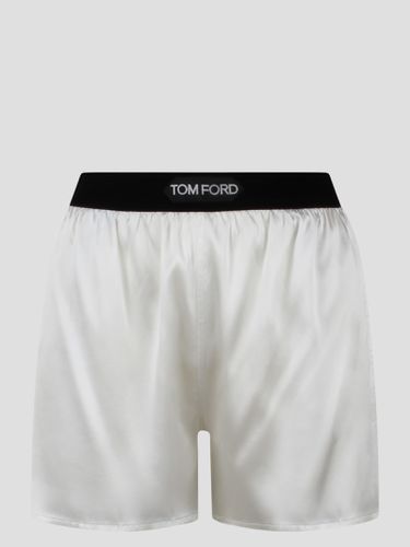 Stretch Silk Satin Boxer Shorts - Tom Ford - Modalova