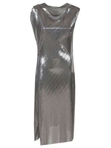 Button Sided Metallic Sleeveless Dress - Paco Rabanne - Modalova