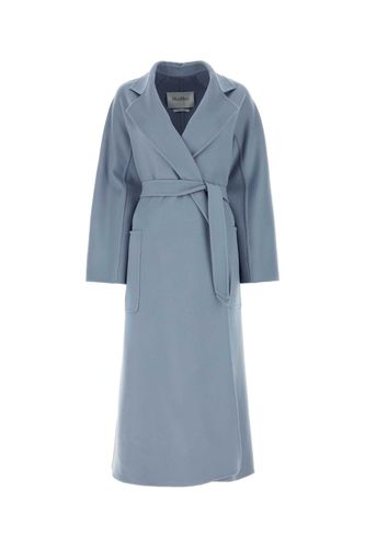 Powder Blue Wool Blend Cadmio Coat - Max Mara - Modalova