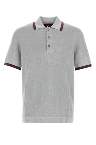 Stretch Viscose Blend Polo Shirt - Gucci - Modalova