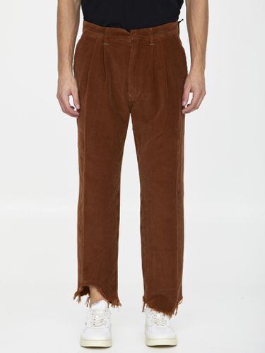 Incotex Red Cognac Velvet Trousers - Incotex Red - Modalova