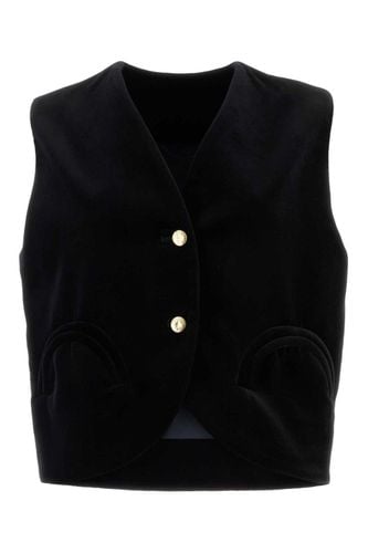 Jealousy Gliss V-neck Velvet Waistcoat - Blazé Milano - Modalova