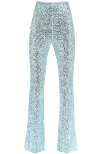 Aquamarine Polyamide Pants - self-portrait - Modalova