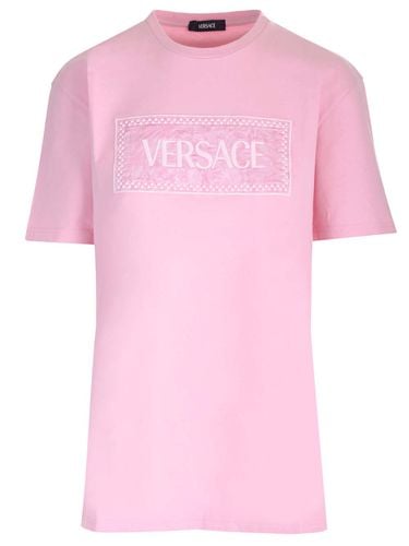 Versace Embroidered Baroque T-shirt - Versace - Modalova