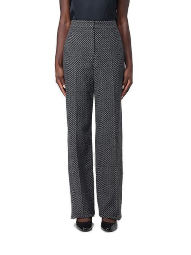 Pattern-jacquard Tailored Trousers - Emporio Armani - Modalova