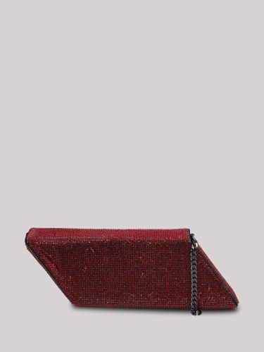 Parallelogram Crystal Embellished Clutch Bag - Kara - Modalova