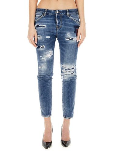 Dsquared2 Distressed Cropped Jeans - Dsquared2 - Modalova