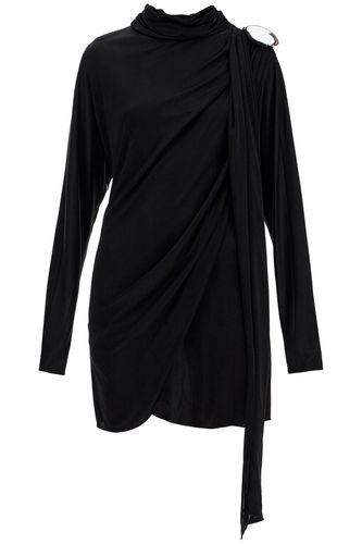 Gathered Jersey Mini Dress In - Giuseppe di Morabito - Modalova