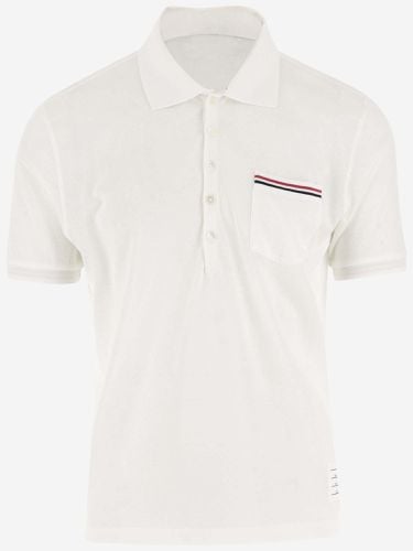 Ss Pocket Cotton Polo Shirt - Thom Browne - Modalova