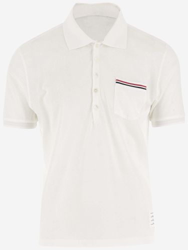 Ss Pocket Cotton Polo Shirt - Thom Browne - Modalova