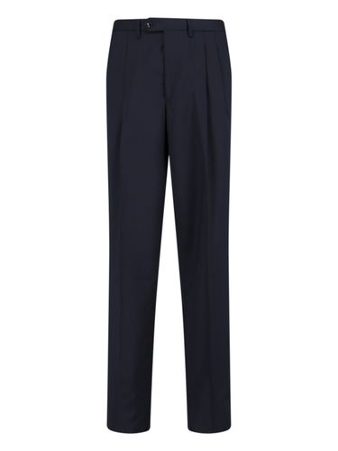 Virgin Wool Straight Pants - Giorgio Armani - Modalova