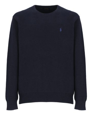 Pony Embroidered Crewneck Knitted Jumper - Ralph Lauren - Modalova